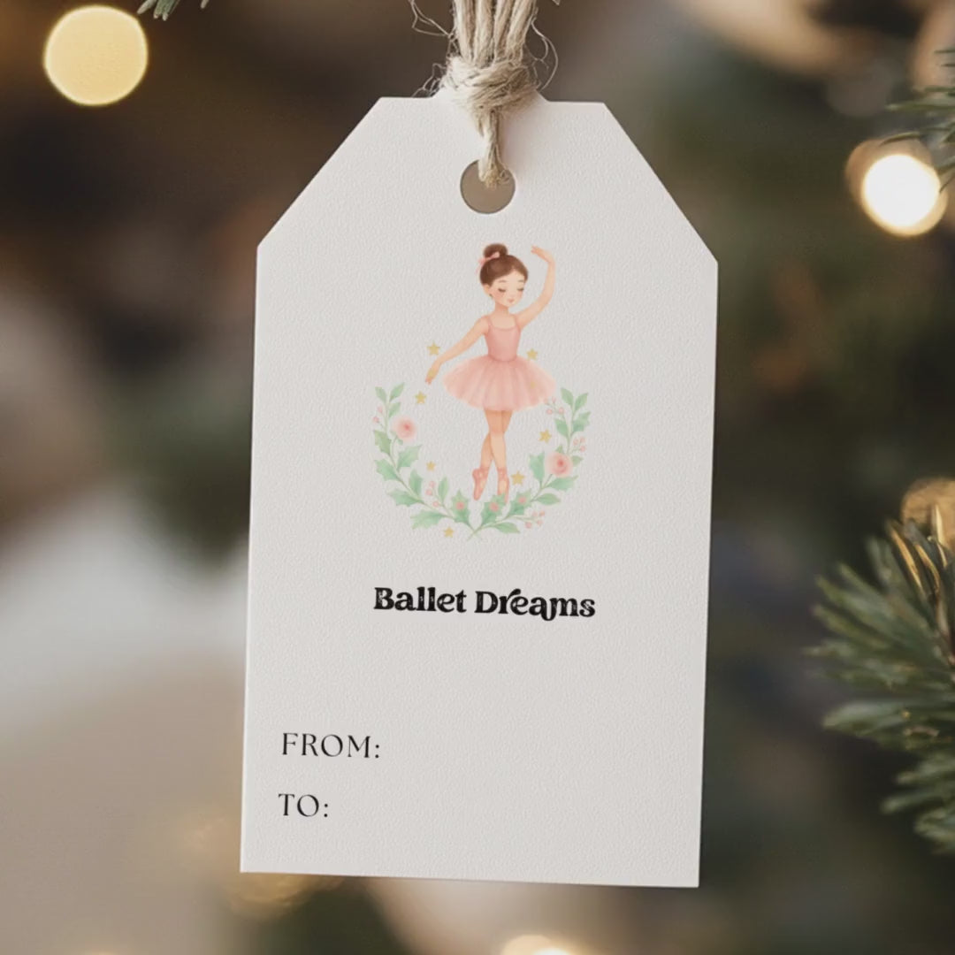 Nutcracker Ballet Gift Tags: 54 Printable Holiday Labels (Digital Download)