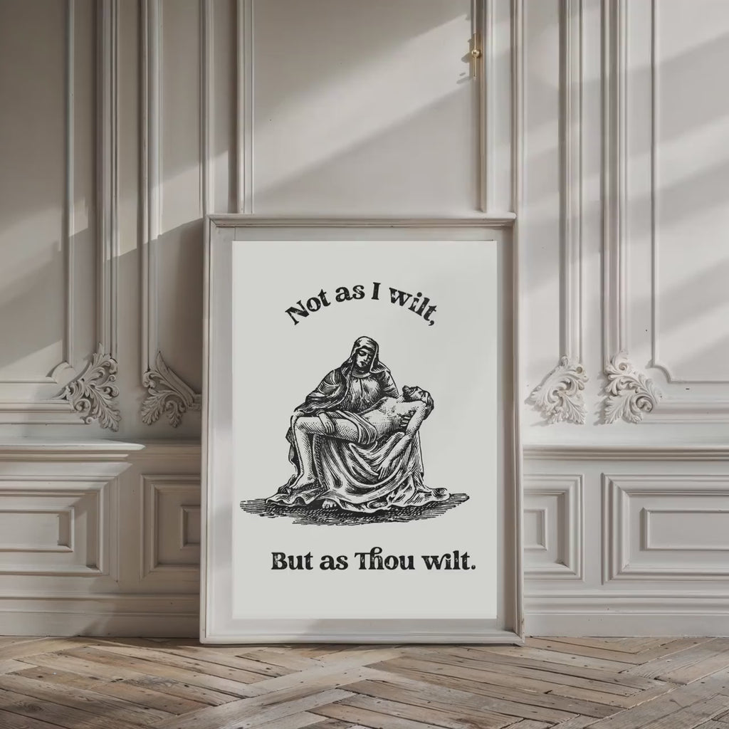 Pieta Digital Wall Art, Printable Scripture Quotes, Christian Home Decor, Inspirational Bible Prints