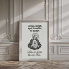 Jesus Meek and Humble Print: Christian Home Decor (Digital Download)