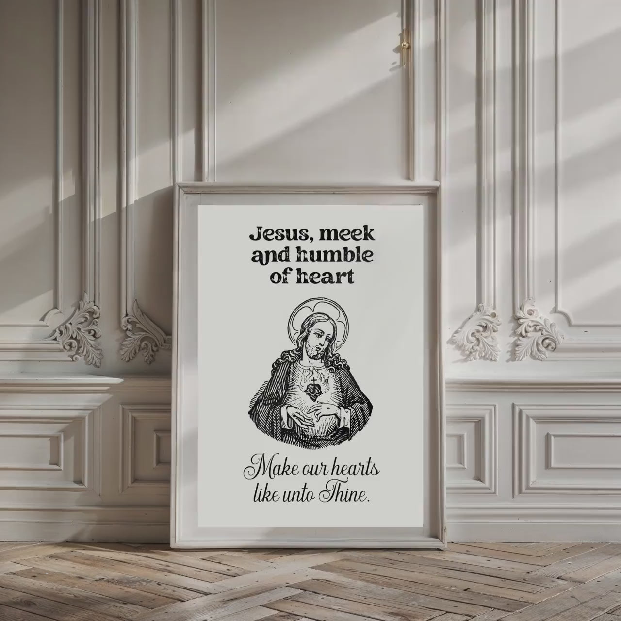 Jesus Meek and Humble Print: Christian Home Decor (Digital Download)