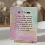 Catholic Prayer Cards: Watercolor Pastel Design (PDF Printable)