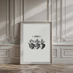 JMJ Hearts Holy Family Print: Christian Home Decor (Digital Download)